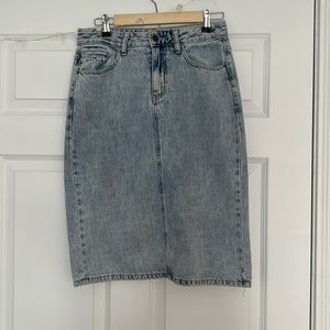 Main Street Exchange Vintage Denim Midi Skirt size 6